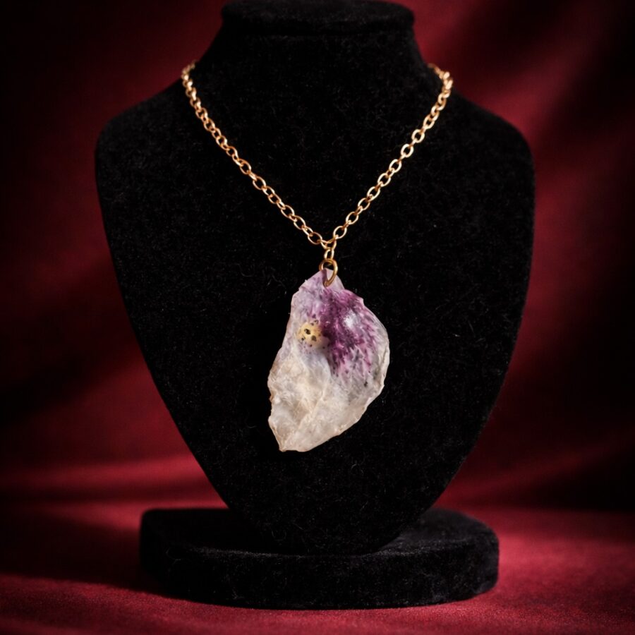 Collar Orquídea Natural Irregular